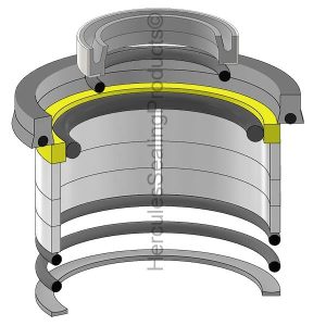 Hydraulic Seal Kit, Rod 2.000 x Bore 3.000, Models 210 P-Tier, 210LEP, 210LJ (JD-CB11473940)