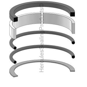 Hydraulic Seal Kit, Bore 2.000, Models 310C, 410B, 410C, 415B, 510B, 510C, 515B, 610B, 610C (JD-RE14551)