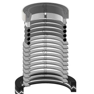 Hydraulic Seal Kit, Rod 2.000, Models 401D, 410B, 410C, 415B, 440C Skidders/Grapple Skidders, 440D, 448 Skidders/Grapple Skidders, 510B, 510C, 515B, 540B, 540D, 548D Grapple Skidders, 610B, 610C, 640 Skidders/Grapple Skidders, 640D, 648D Grapple Skidders, 710B, 862 (JD-RE16119)