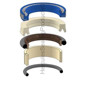 Hydraulic Seal Kit, Rod 50.000, Models 210C, 310C, 310D, 410B, 410C, 410D, 455G, 510B, 510C, 510D, 555G, 570B, 610B, 610C, 650G, 862B (JD-RE20595)