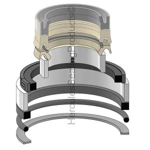 Case Hydraulic Cylinder Seal Kit – 2 Rod × 4.25 Bore – JIC-1543275C1