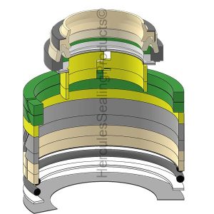 Hydraulic Seal Kit, Rod 90.000 x Bore 125.000, Models 9020B (JIC-161913A1)