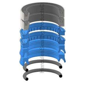 Hydraulic Seal Kit, Rod 2.750, Models 40XT, 60XT, 70XT, 75XT, 85XT, 90XT (JIC-398166A1)