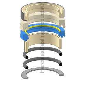 Hydraulic Seal Kit, Rod 60.000, Models 773F, 1850K - Tier 1, 1850K - Tier 2 (JIC-71452371)