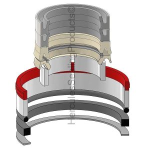 Hydraulic Cylinder Seal Kit – 2.5 Rod × 5 Bore – JIC-84154316