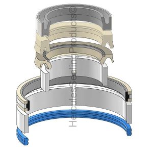 Hydraulic Cylinder Seal Kit – 2.5 Rod × 5.25 Bore – JIC-84259228