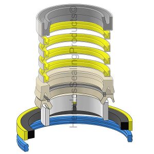 Case Hydraulic Cylinder Seal Kit – 2.5 Rod × 4.5 Bore – JIC-87633295