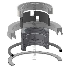 Hydraulic Seal Kit, Rod 1.500 x Bore 2.500, Models 310G with Models 26, 26B, 26S, 32, 33, 350 with Models 26, 26B, 26C, 26S, 380LL, 480, 480B with Models 23, 26, 26B, 26S, 580 with Models 33, 33S, 580B with Model 35, 580C Construction King, 580F, 680C (JIC-G32294)