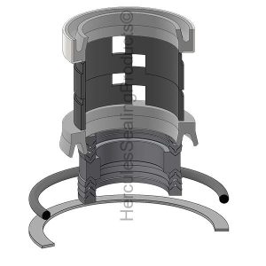 Hydraulic Cylinder Seal Kit – 2 Rod × 4 Bore – JIC-G32299