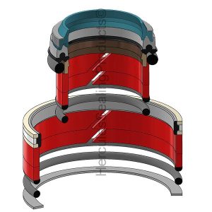 JLG Industries Hydraulic Cylinder Seal Kit – 3 Rod × 4.75 Bore – JLG-1001152279