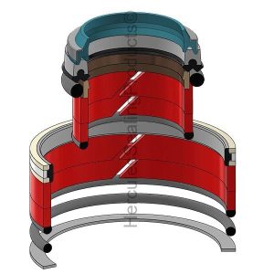 JLG Industries Hydraulic Cylinder Seal Kit – 3.5 Rod × 6 Bore – JLG-1001152299
