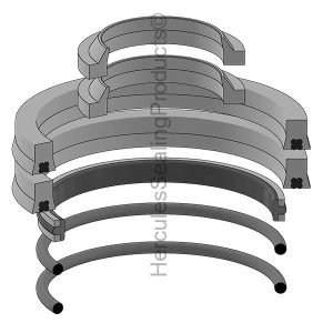 Hydraulic Seal Kit, Rod 1.000 x Bore 2.000 (JLG-2900408)