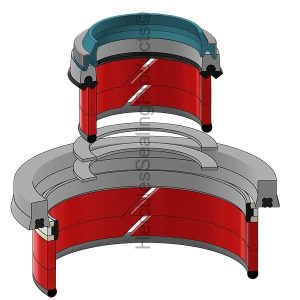 JLG Industries Hydraulic Cylinder Seal Kit – 2.5 Rod × 6 Bore – JLG-70023991