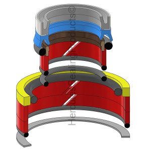 JLG Hydraulic Cylinder Seal Kit – 2.5 Rod × 5 Bore – JLG-70024217