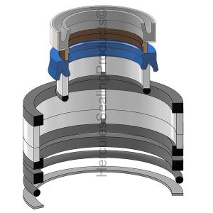 JLG Hydraulic Cylinder Seal Kit – 2.5 Rod × 5 Bore – JLG-91144004