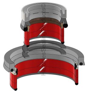 JLG Industries Hydraulic Cylinder Seal Kit – 3.75 Rod × 7 Bore – JLG-91514020