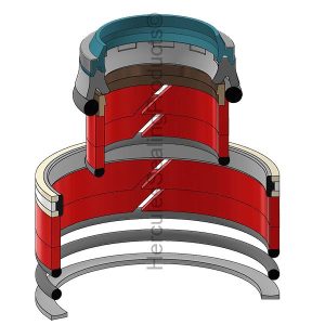 JLG Hydraulic Cylinder Seal Kit – 3 Rod × 4 Bore – JLG-91514036