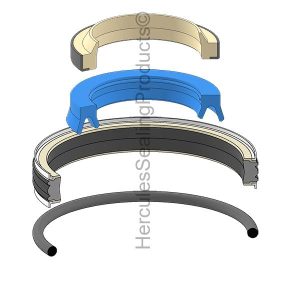 Hydraulic Seal Kit, Rod 40.000 x Bore 80.000 (KAL-920744.0002)