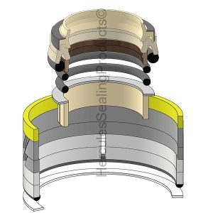 Hydraulic Seal Kit, Rod 80.000 x Bore 120.000 (KATO-329-23890000)