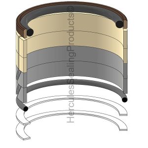 Hydraulic Seal Kit, Bore 95.000, Models K904III, SK100, SK200 III, SK200 IV, SK200LC III, SK200LC IV, SK210 IV, SK210LC, SK220 III, SK220LC III, SK220 IV, SK220LC IV (KOB-2438U1097R200)