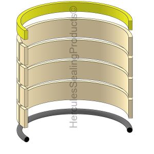 Hydraulic Seal Kit, Bore 100.000, Models SK115DZ IV, SK120, SK120LC (KOB-2438U1131R200)