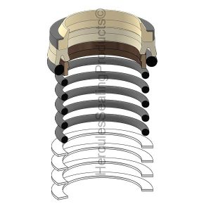 Hydraulic Seal Kit, Rod 70.000, Models SK115DZ IV, SK120, SK120LC (KOB-2438U1133R100)
