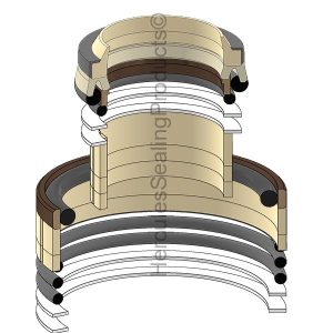 Hydraulic Seal Kit, Rod 70.000 x Bore 105.000, Models SK115DZ IV, SK120, SK120LC (KOB-2438U1133R300)