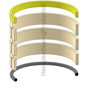 Hydraulic Seal Kit, Bore 110.000, Models K903II, SK60, SK70SR, SK70SR-1E, SK70SR-1ES, SK80CS, SK80MSR (KOB-2438U716R140)