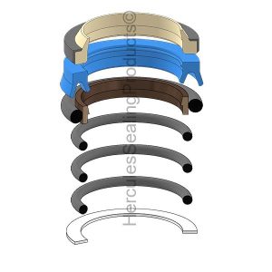 Hydraulic Seal Kit, Rod 85.000, Models K907D (KOB-2438U914R100)