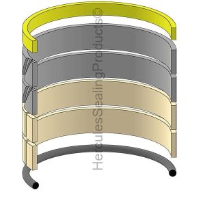 Hydraulic Seal Kit, Bore 130.000, Models K909II, SK220 III, SK220LC III, SK220 IV, SK220LC IV, SK250 IV, SK250LC IV, SK250NLC IV (KOB-2438U959R200)