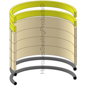 Hydraulic Seal Kit, Bore 100.000, Models K905II (KOB-2438U974R200)