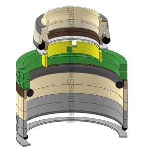 Hydraulic Seal Kit, Rod 120.000 x Bore 170.000, Models SK330-6E, SK330LC, SK330LC-6E (KOB-LC01V00005R300)