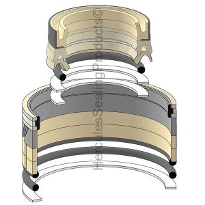 Hydraulic Seal Kit, Rod 80.000 x Bore 120.000, Models SK200 V, SK200LC V (KOB-YN01V00001R300)