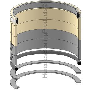 Hydraulic Seal Kit, Bore 105.000, Models SK115SRDZ, SK115SRDZ-1E, SK135SR, SK135SR-1E, SK135SRL, SK135SRL-1E, SK135SRLC, SK135SRLC-1E (KOB-YX01V00008R200)
