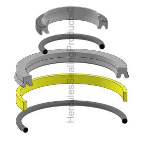 Komatsu Hydraulic Cylinder Seal Kit – 25 mm Rod × 50 mm Bore – KOM-3EB-64-05020L