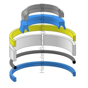 Hydraulic Seal Kit, Rod 35.000 x Bore 60.000, Models L4760, L6060, LA1055, LA1065, LA1065A, MS5800, MX4800, MX5200, MX5400, MX5800, MX6000 (KUB-7J808-64400)
