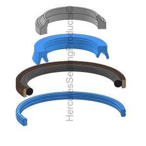 Hydraulic Seal Kit, Rod 25.000 x Bore 50.000, Models BH77, L2501, L2502, L3301, L3302, L3560, L3901, L3902, LX2610 (KUB-7K503-13090)