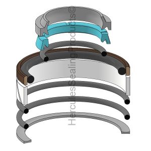 Hydraulic Seal Kit, Rod 30.000 x Bore 65.000, Models BH77, L2501, L2502, L3301, L3302, L3560, L3901, L3902, LX2610 (KUB-7K522-22300)