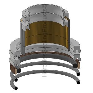 Hydraulic Seal Kit, Rod 25.000 x Bore 40.000, Models B2301HSD, B2601HSD, B2650, B3350, LX2610 (KUB-SK100197)