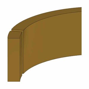 660 Bronze Hydraulic Piston Bushing (MBB-60X80X19.6) – ID 60.000 mm x OD 80.000 mm x Height 19.600 mm