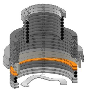 Series H, Hydraulic Seal Kit, Rod 1.750" x Bore 2.500" (MIL-01522-7-40)