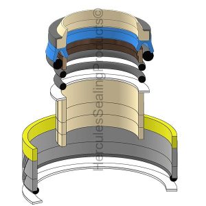 Hydraulic Seal Kit, Models MS-180-8 (MIT-E35300040)