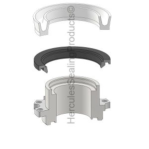 A Series, Bolted Hydraulic Rod Gland Kit, Rod 1.750" (MLR-051-KR011-175)