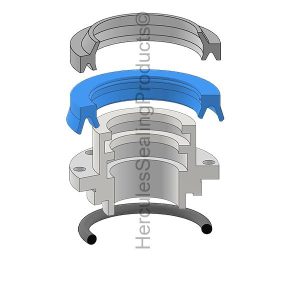 MILLER Rod Gland Kits (2,3,4) Bolted Iron – MLR-051-KR075-300