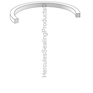 A Series, PTFE Hydraulic Strip Tube End Seal - Bore 1.500" (MLR-090-ES006-150)