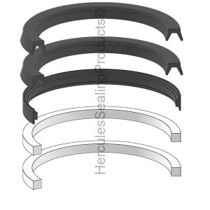 A Series, Hydraulic Piston Seal Kit, Bore 1.500" (MLR-090-KB001-150)