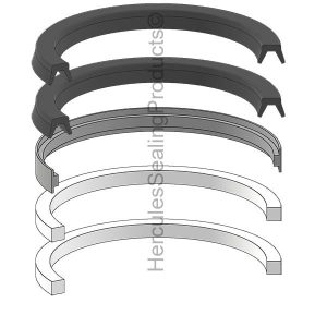 A Series, Hydraulic Piston Seal Kit, Bore 3.250" (MLR-090-KB001-325)