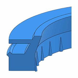 Urethane Snap-In Hydraulic Wiper Ring (MSWE-60X70X5.8-XLF) – ID 60.000 x OD 70.000 x Height 5.800