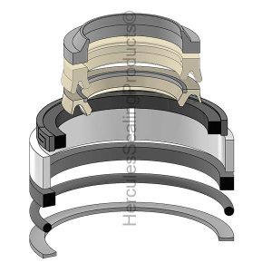 Hydraulic Seal Kit, Rod 1.500 x Bore 3.000, Models C232, C238, L223, L225, L228, L230 (NH-47364492)