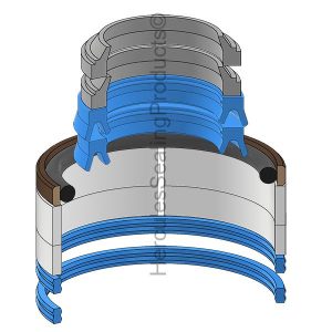 Hydraulic Seal Kit, Rod 40.000 x Bore 70.000, Models B95C (NH-84331720)